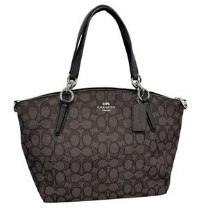 🔵 Coach Small Kelsey Satchel In Signature Jacquard